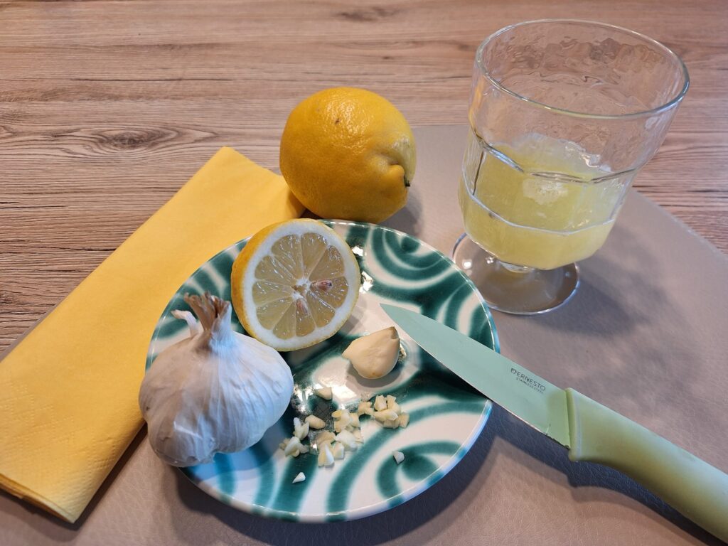 Knoblauch Zitronenkur